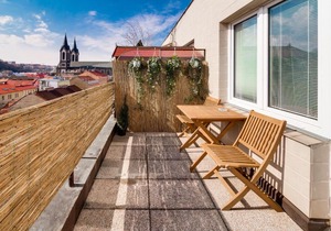 Deluxe rooftop studio Karlin in Prague