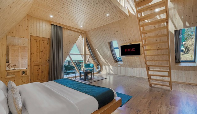 A-Frame Villa Kufri - Forest Stay + Bonfire in Kufri