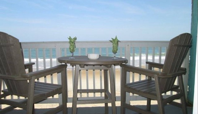 Enjoy your magnificent ocean views from your huge balcony! in Nags Head