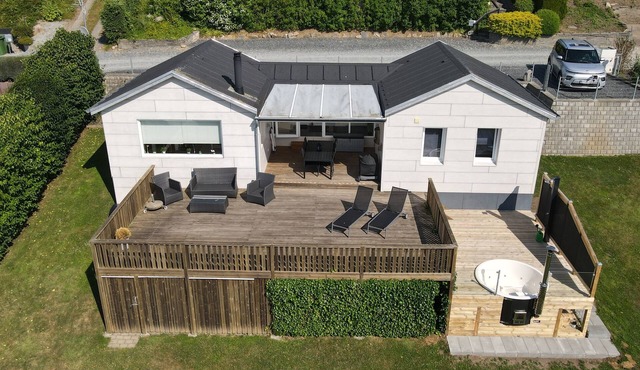 Family-friendly holiday home with a panoramic view of the Aabenraa Fjord in Aabenraa
