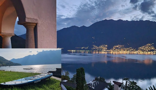 Feel-good oasis with a dream view for all generations (elevator) in Caviano
