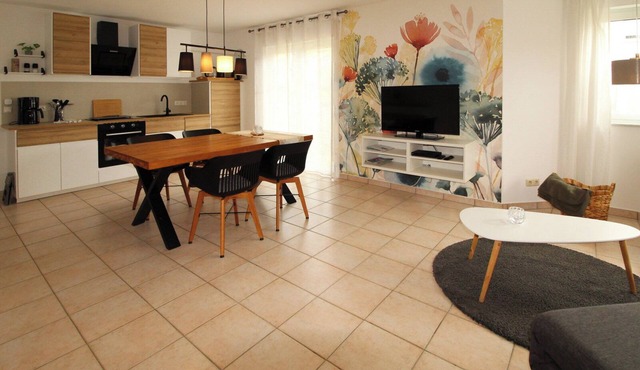 Ferienwohnung (75qm) mit 2 Schlafzimmern, Wohnküche und Südterrasse in Pleinfeld-Ramsberg