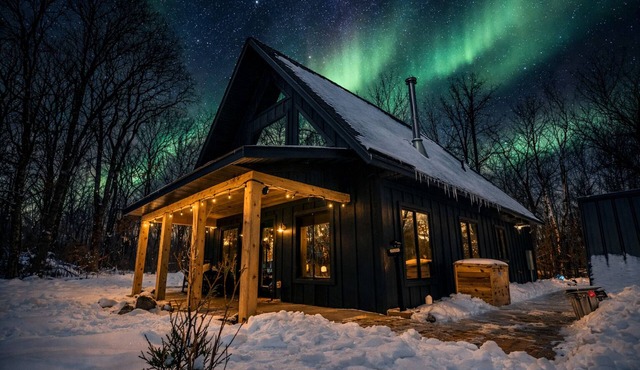 Hidden Gem. Cabin in woods. Sauna. Wood Fireplace. Pets ok. in Jenkins