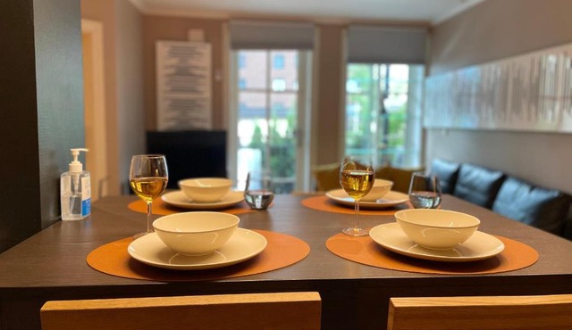 Lovely condo with fireplace & parking@city center in Drammen