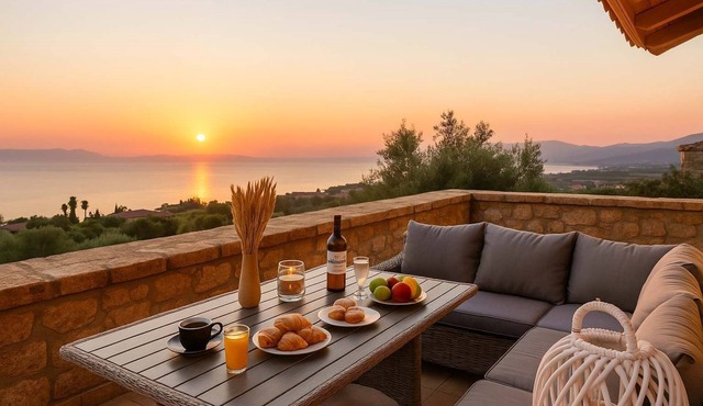 Mani Panoramic Views - Private Sunny Retreat in Agios Dimitrios