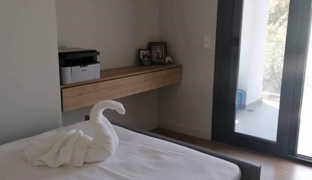 Our 2BR in villa. Balcony, seaview and small pool in Thimari
