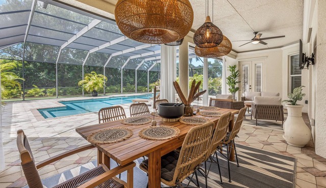 Rare Find! Mediterranean Inspired Villa with Heated Pool and Private Mini Golf in Naples
