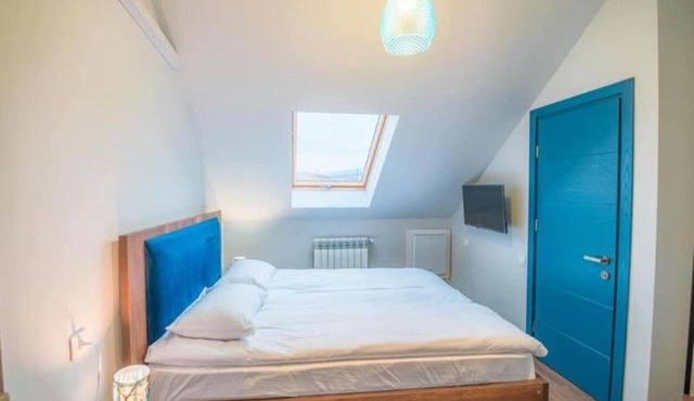 Rooftop Blue Apartment at Rustaveli Avenue in Mtatsminda Tbilisi