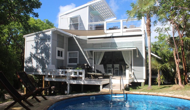 Sea Shanty - Ocean view, Private pool, Walk to Beach, Prime Central Location. in governors harbour