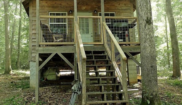 Tiny Cabin with Fire Pit & Covered Porch Retreat in Salem, Missouri in Salem