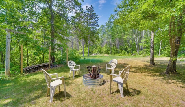 Wooded Danbury Cabin w/Grill + Fire Pit! in Danbury